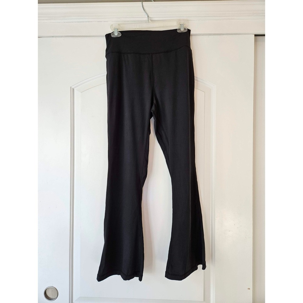 NWT Sunzel Black Flare Lycra XL (14) Stretchy Leggings Pants‎ Comfy Basic Bell